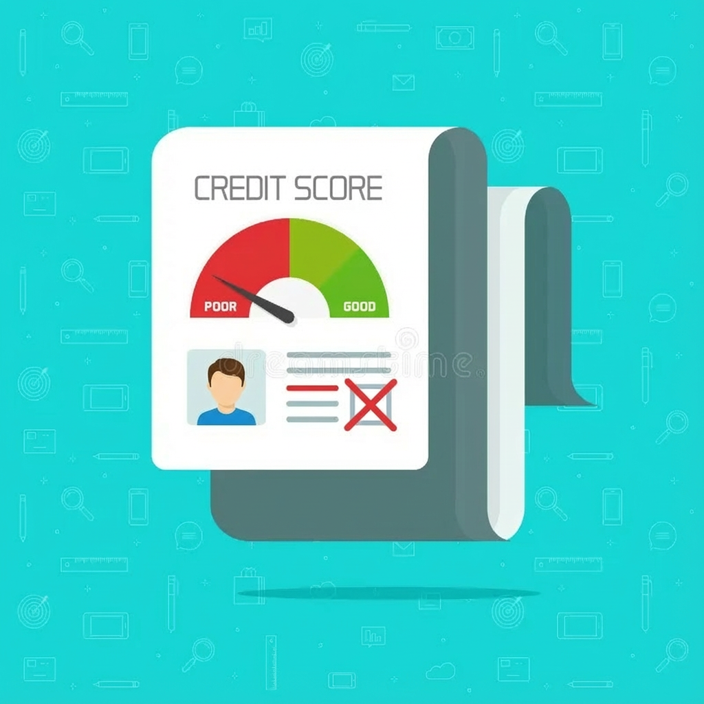 Man with a low credit score